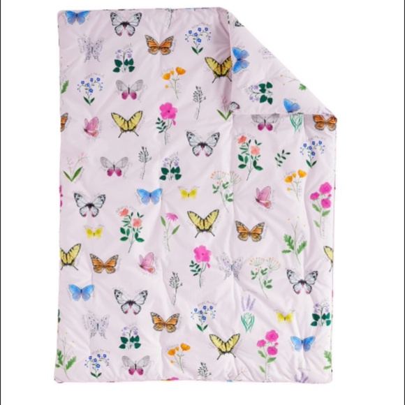 Pottery Barn Kids - Botanical Butterfly Toddler Comforter - Picture 1 of 3